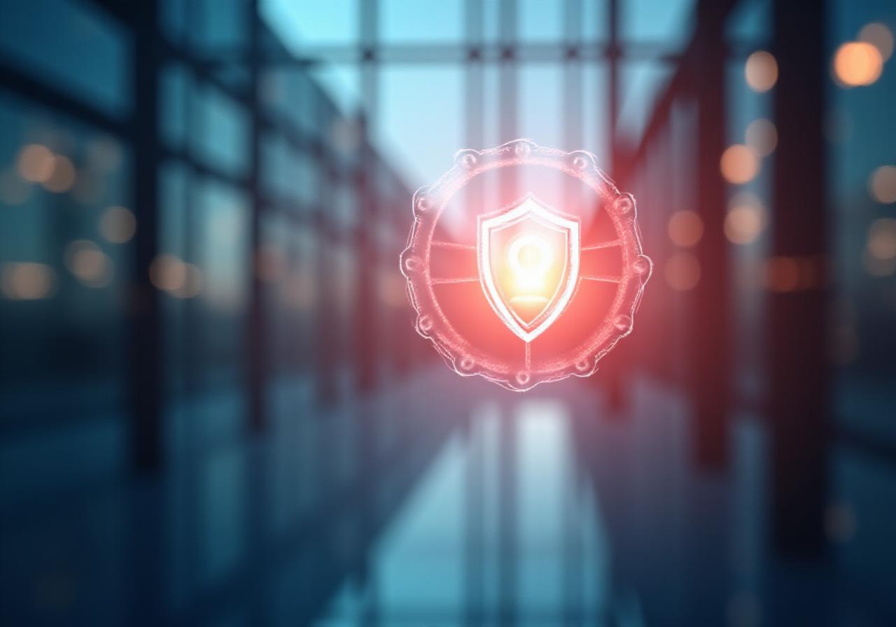 Secure data protection and privacy illustration